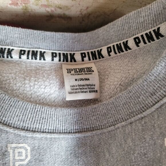 PINK Varsity Style Sweatshirt Size M. - Picture 7 of 8
